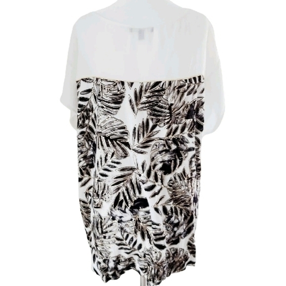 LANE BRYANT METALLIC PALM TOP BLOUSE SZ 2X - Picture 5 of 6